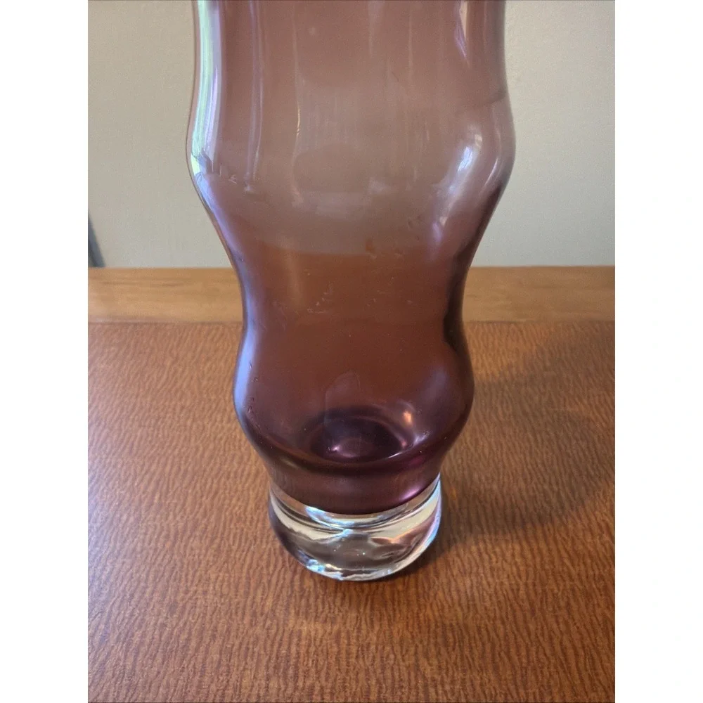 Vintage Mid Century Modern Aseda Sweden Glass Vase